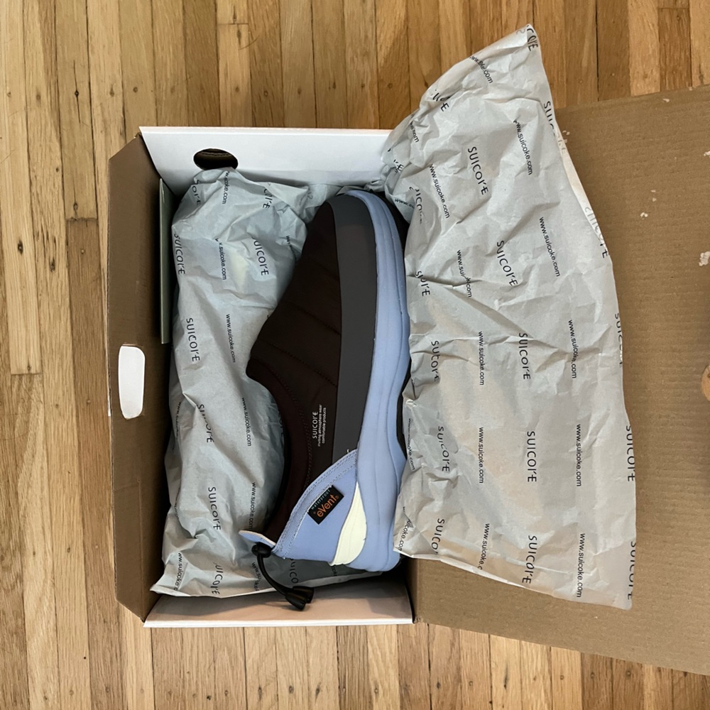 Suicoke Men's Brown and Blue Shoes